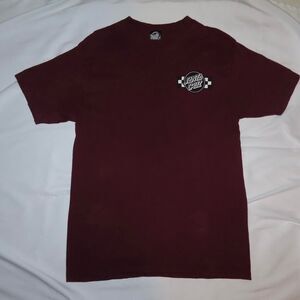 Santa-cruz Men's Burgundy and Red T-shirt